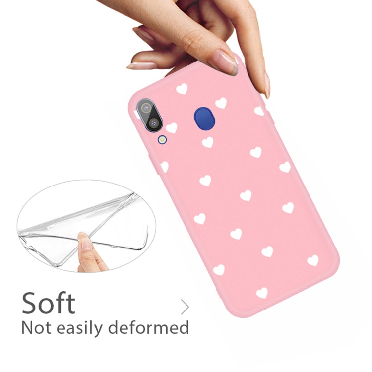For Galaxy A30 Multi Love Heart Pattern Frosted TPU Protective Case