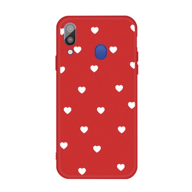 For Galaxy A30 Multi Love Heart Pattern Frosted TPU Protective Case