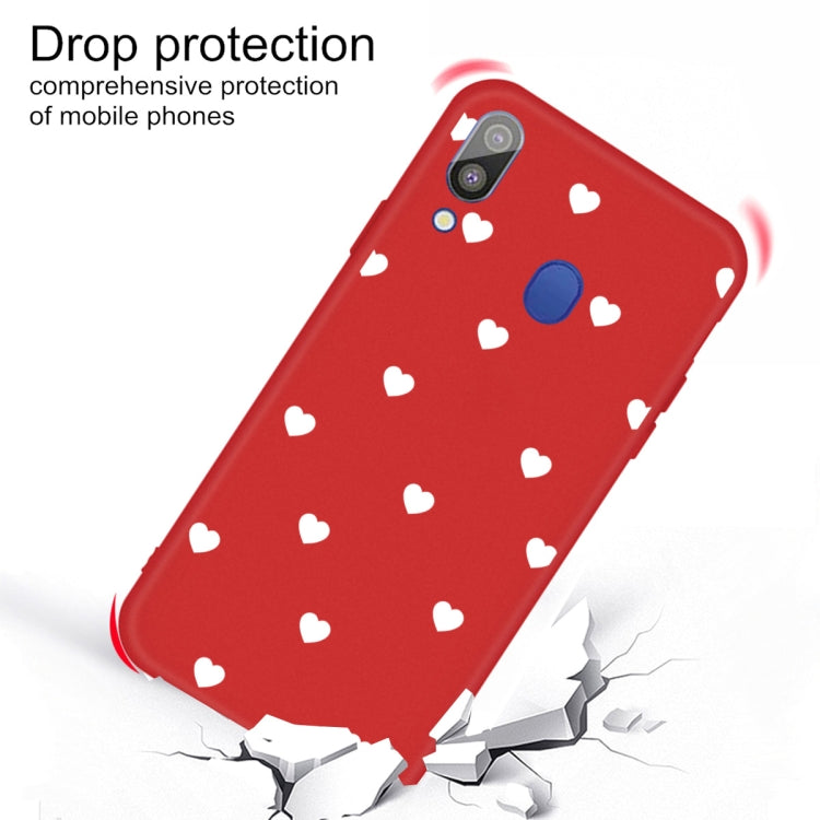 For Galaxy A30 Multi Love Heart Pattern Frosted TPU Protective Case