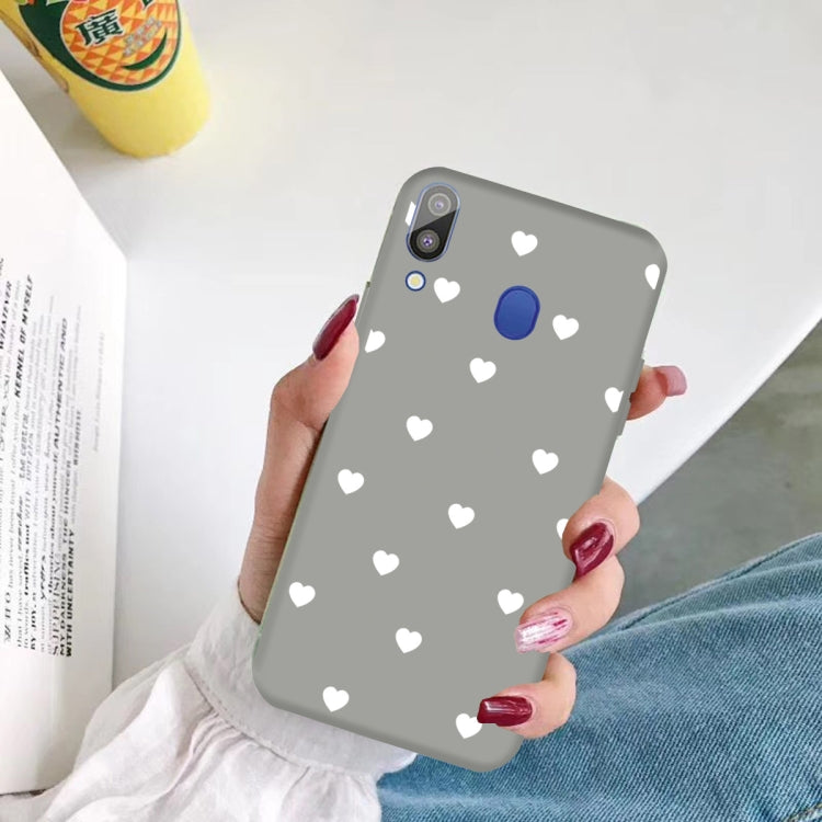 For Galaxy A30 Multi Love Heart Pattern Frosted TPU Protective Case