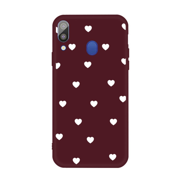 For Galaxy A30 Multi Love Heart Pattern Frosted TPU Protective Case