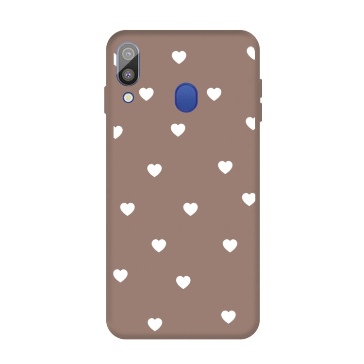 For Galaxy A30 Multi Love Heart Pattern Frosted TPU Protective Case