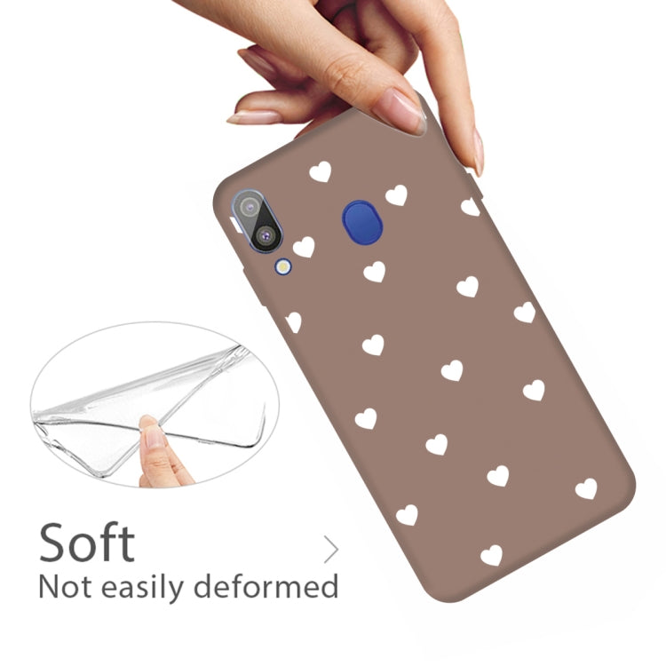 For Galaxy A30 Multi Love Heart Pattern Frosted TPU Protective Case