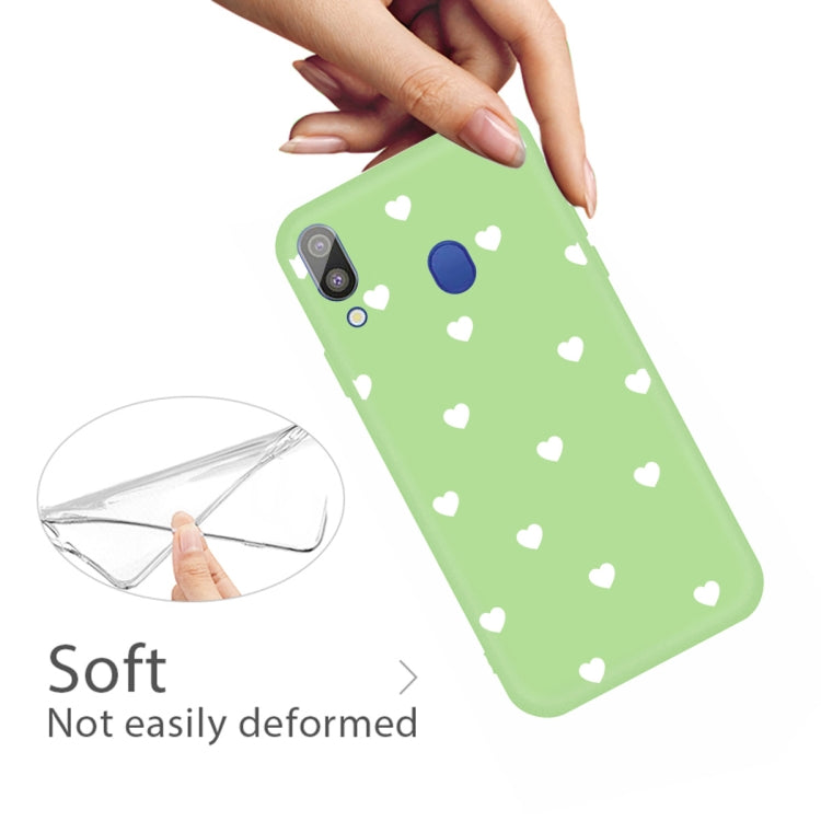 For Galaxy A30 Multi Love Heart Pattern Frosted TPU Protective Case