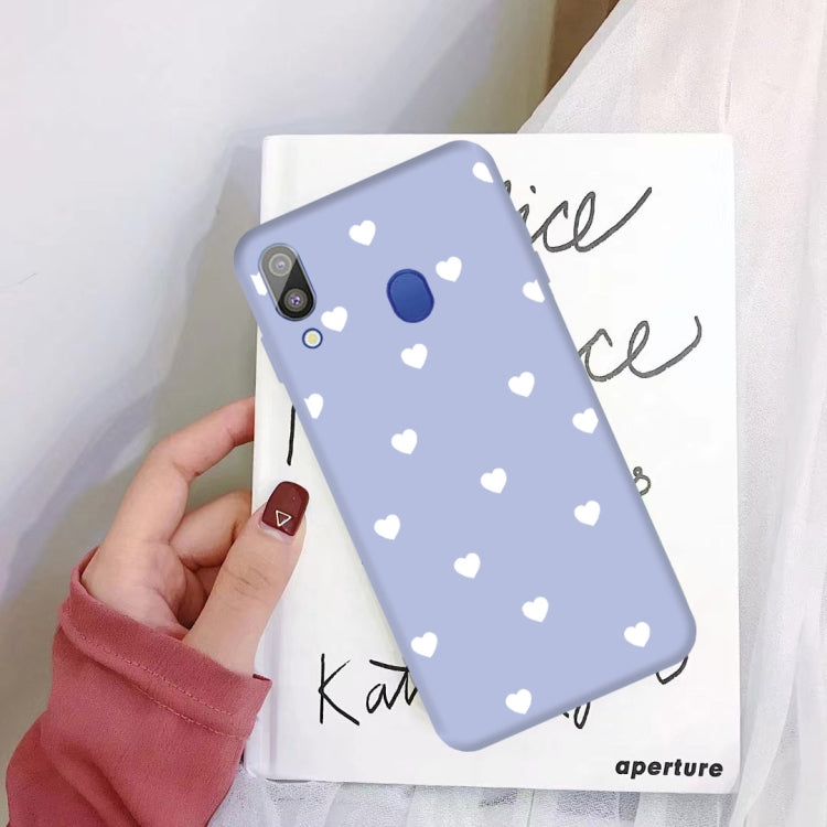 For Galaxy A30 Multi Love Heart Pattern Frosted TPU Protective Case