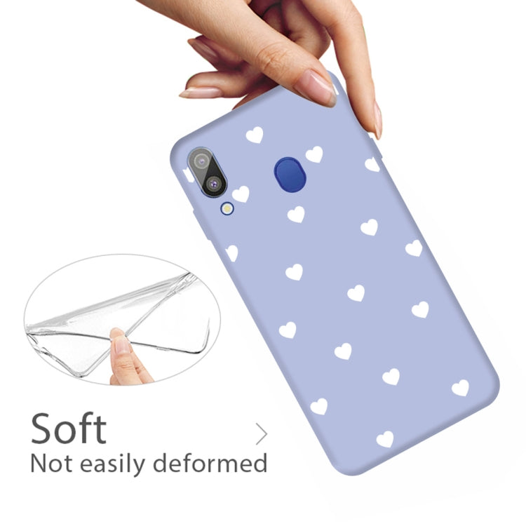 For Galaxy A30 Multi Love Heart Pattern Frosted TPU Protective Case