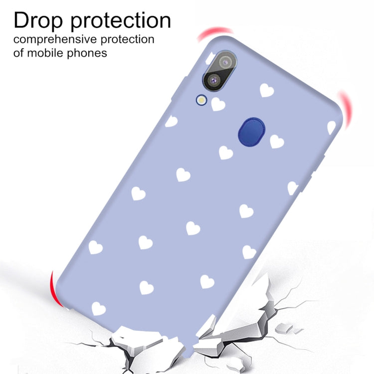 For Galaxy A30 Multi Love Heart Pattern Frosted TPU Protective Case