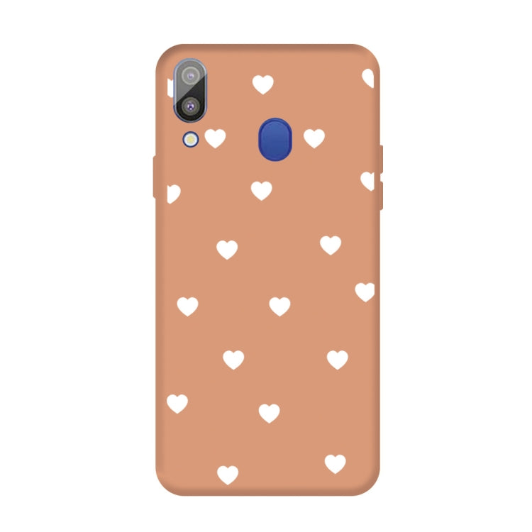 For Galaxy A30 Multi Love Heart Pattern Frosted TPU Protective Case