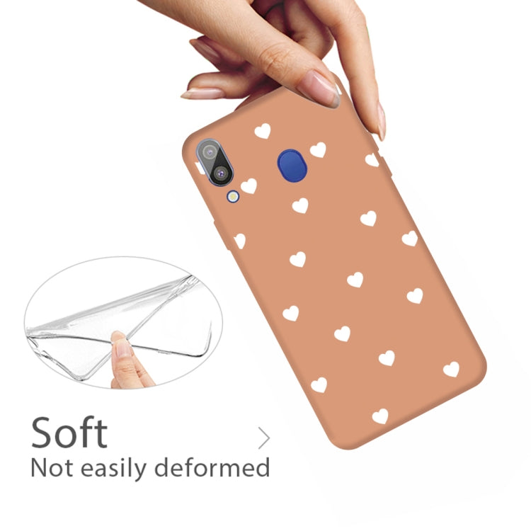For Galaxy A30 Multi Love Heart Pattern Frosted TPU Protective Case