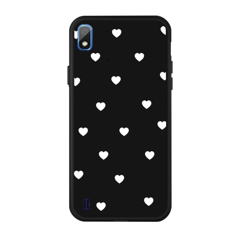 For Galaxy A10 Multi Love Heart Pattern Frosted TPU Protective Case