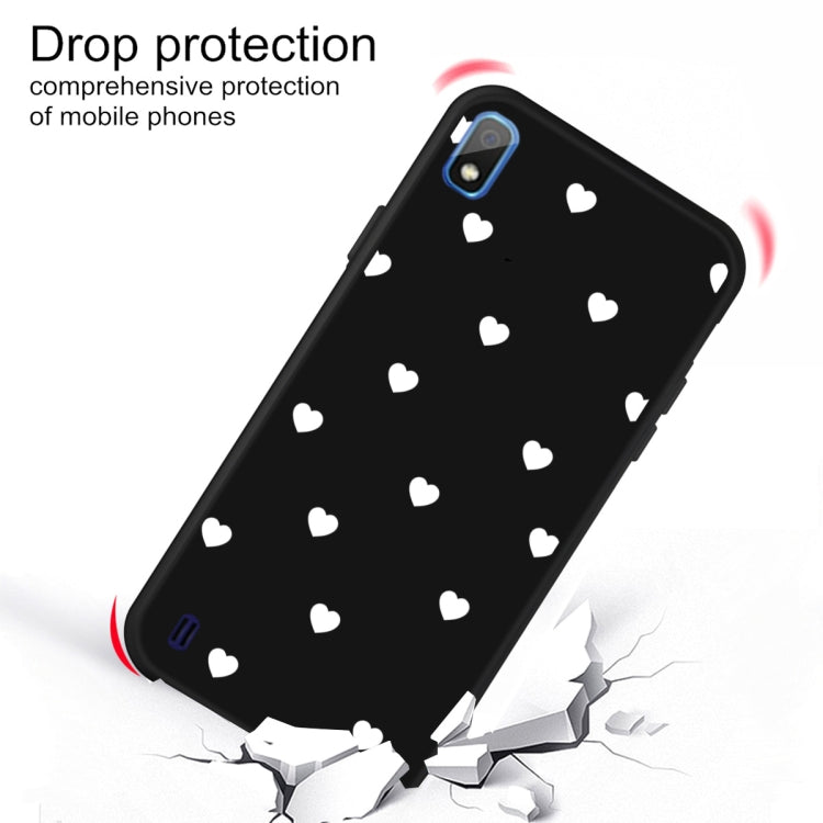 For Galaxy A10 Multi Love Heart Pattern Frosted TPU Protective Case