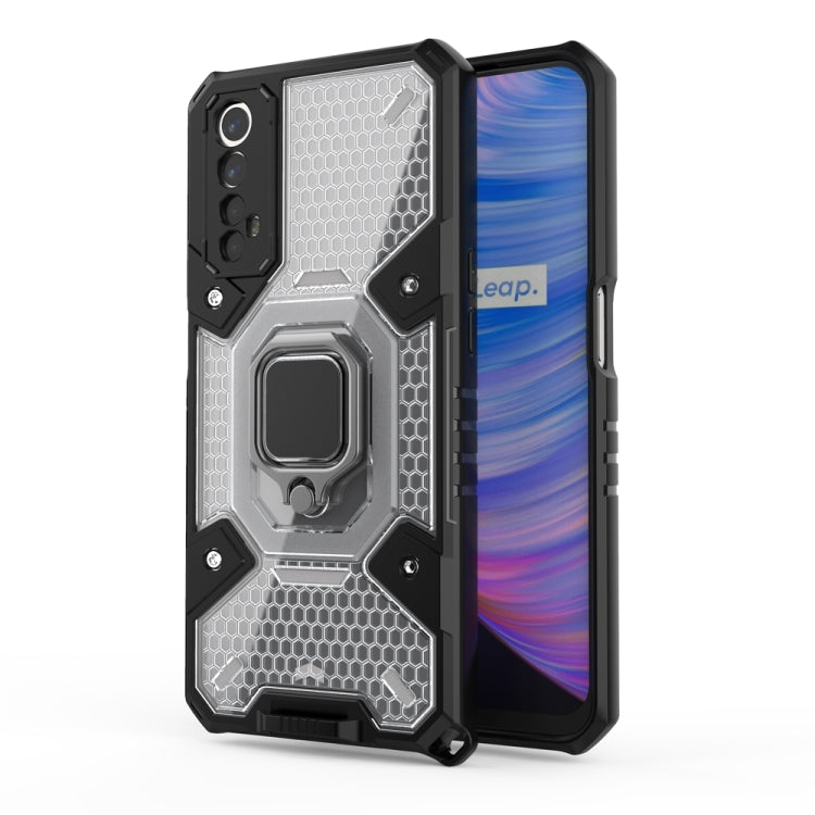 For OPPO Realme 7 Space PC+TPU Shockproof Phone Case with Ring Holder