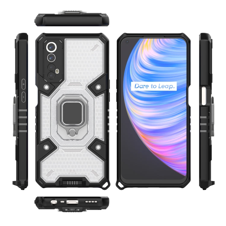 For OPPO Realme 7 Space PC+TPU Shockproof Phone Case with Ring Holder