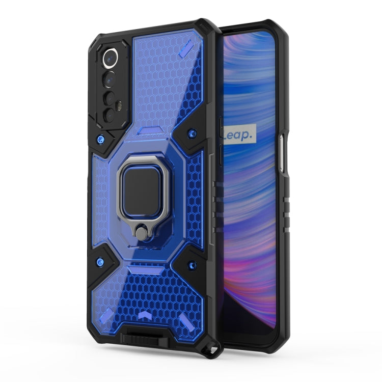 For OPPO Realme 7 Space PC+TPU Shockproof Phone Case with Ring Holder
