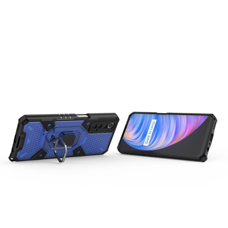 For OPPO Realme 7 Space PC+TPU Shockproof Phone Case with Ring Holder