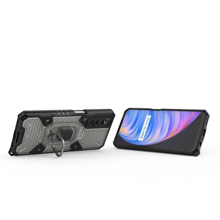 For OPPO Realme 7 Space PC+TPU Shockproof Phone Case with Ring Holder