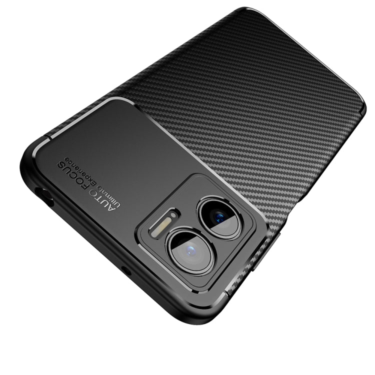 For Xiaomi Redmi Note 11E 5G Carbon Fiber Texture Shockproof TPU Phone Case