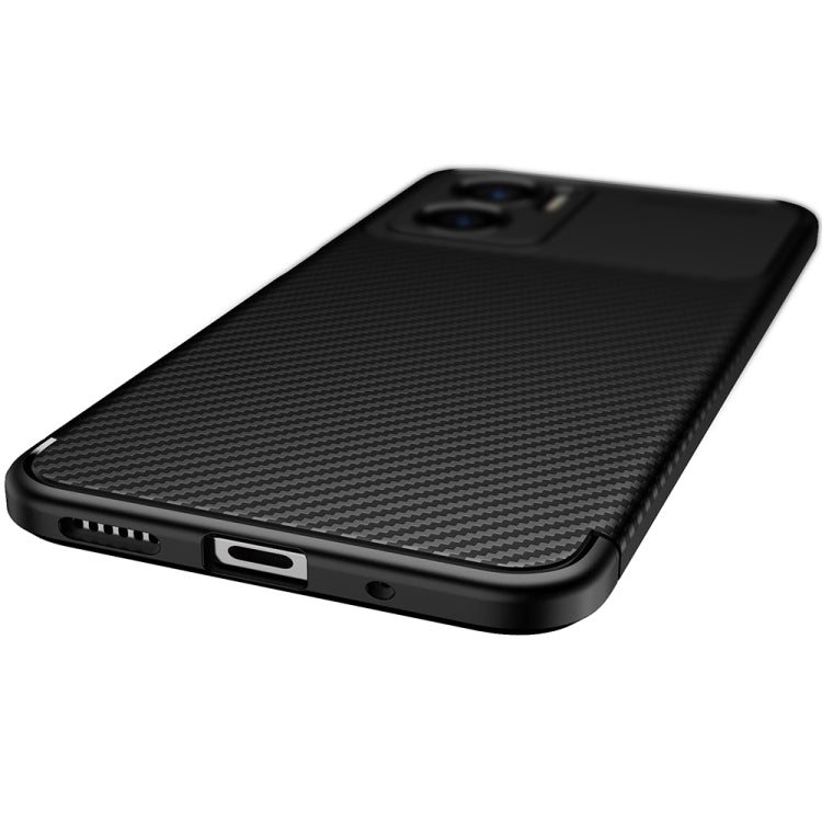 For Xiaomi Redmi Note 11E 5G Carbon Fiber Texture Shockproof TPU Phone Case