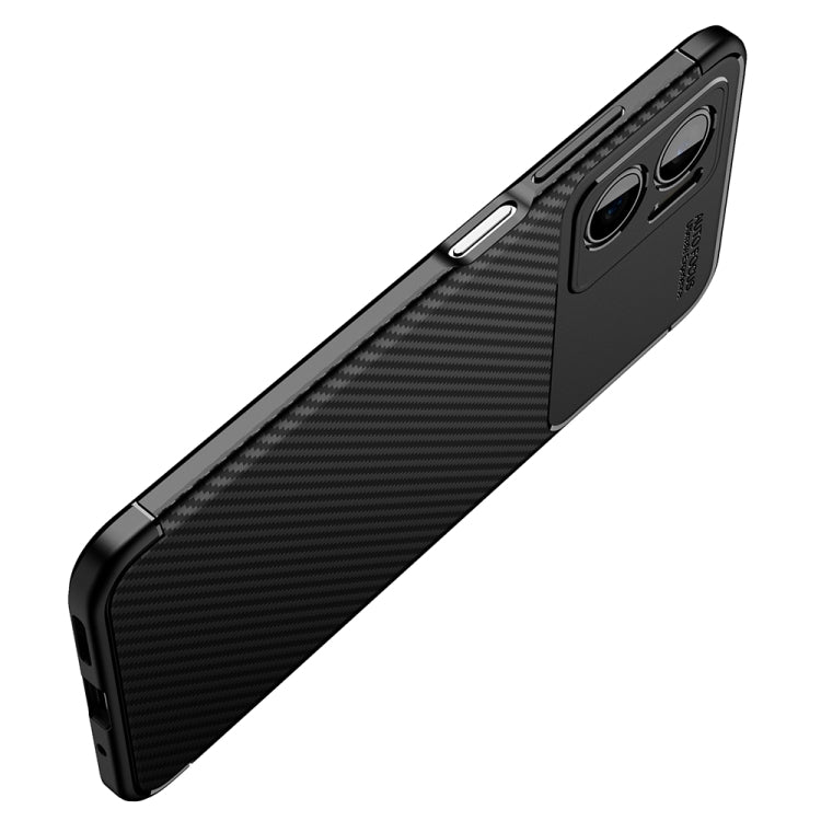 For Xiaomi Redmi Note 11E 5G Carbon Fiber Texture Shockproof TPU Phone Case