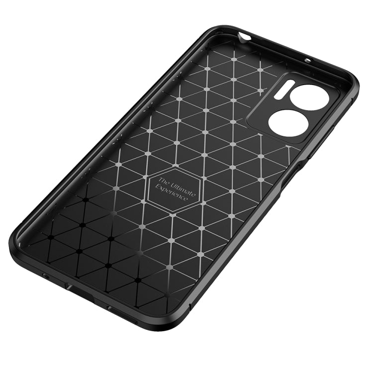 For Xiaomi Redmi Note 11E 5G Carbon Fiber Texture Shockproof TPU Phone Case