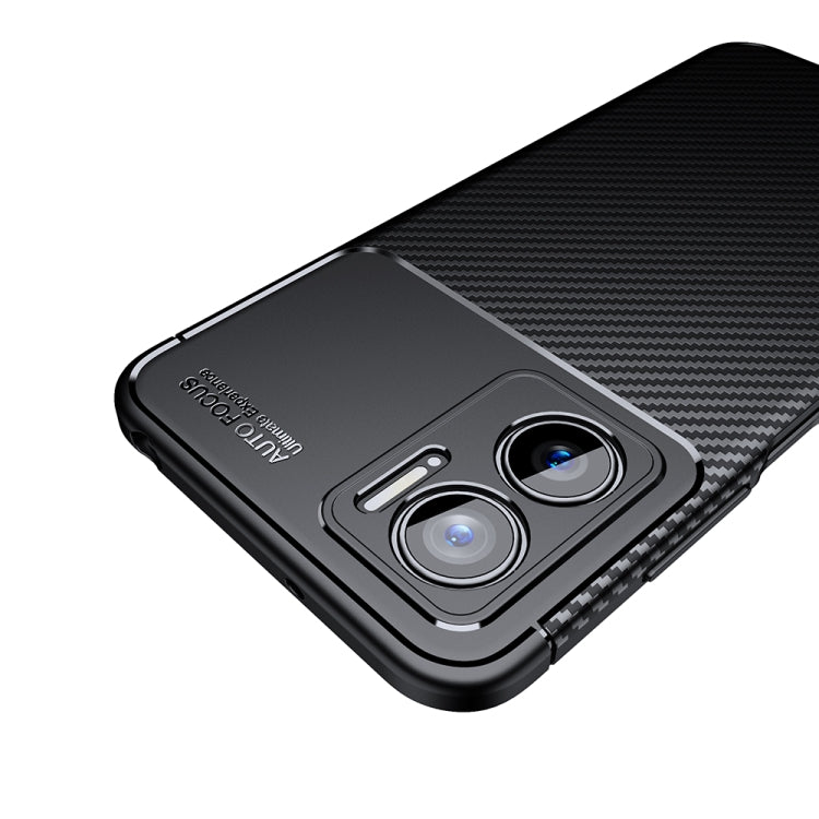 For Xiaomi Redmi Note 11E 5G Carbon Fiber Texture Shockproof TPU Phone Case