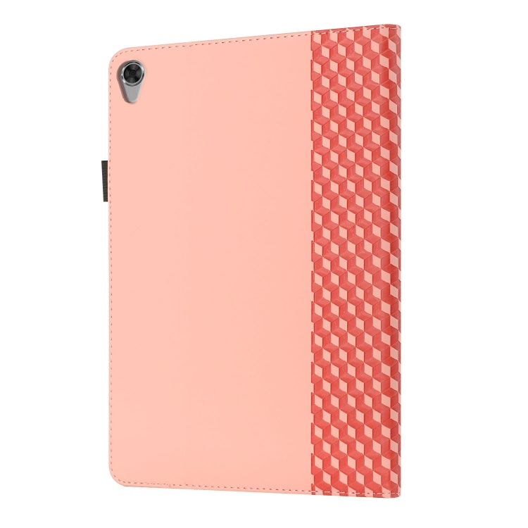 For Lenovo Tab M8 (3rd Gen) Rhombus Skin Feel Flip Tablet Leather Case