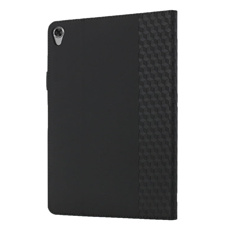 For Lenovo Tab M8 (3rd Gen) Rhombus Skin Feel Flip Tablet Leather Case