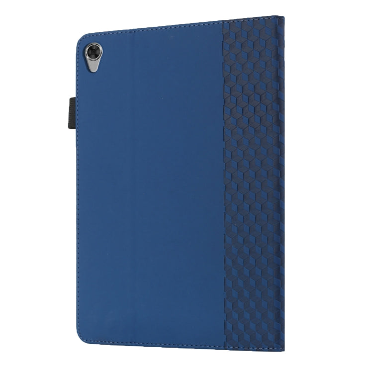 For Lenovo Tab M8 (3rd Gen) Rhombus Skin Feel Flip Tablet Leather Case