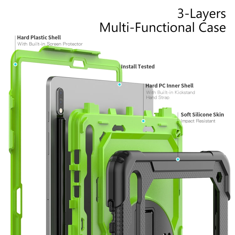 For Samsung Galaxy Tab S8+ 12.4 inch SM-X800 Silicone + PC Tablet Case