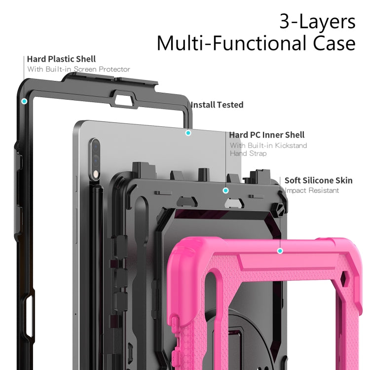 For Samsung Galaxy Tab S8+ 12.4 inch SM-X800 Silicone + PC Tablet Case