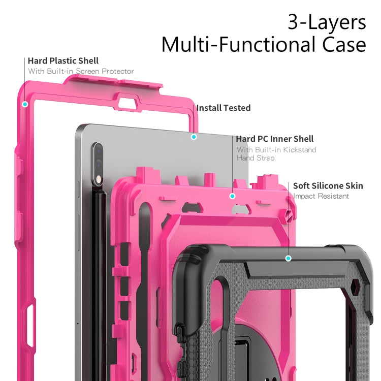 For Samsung Galaxy Tab S8+ 12.4 inch SM-X800 Silicone + PC Tablet Case