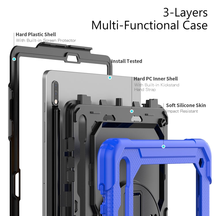 For Samsung Galaxy Tab S8+ 12.4 inch SM-X800 Silicone + PC Tablet Case