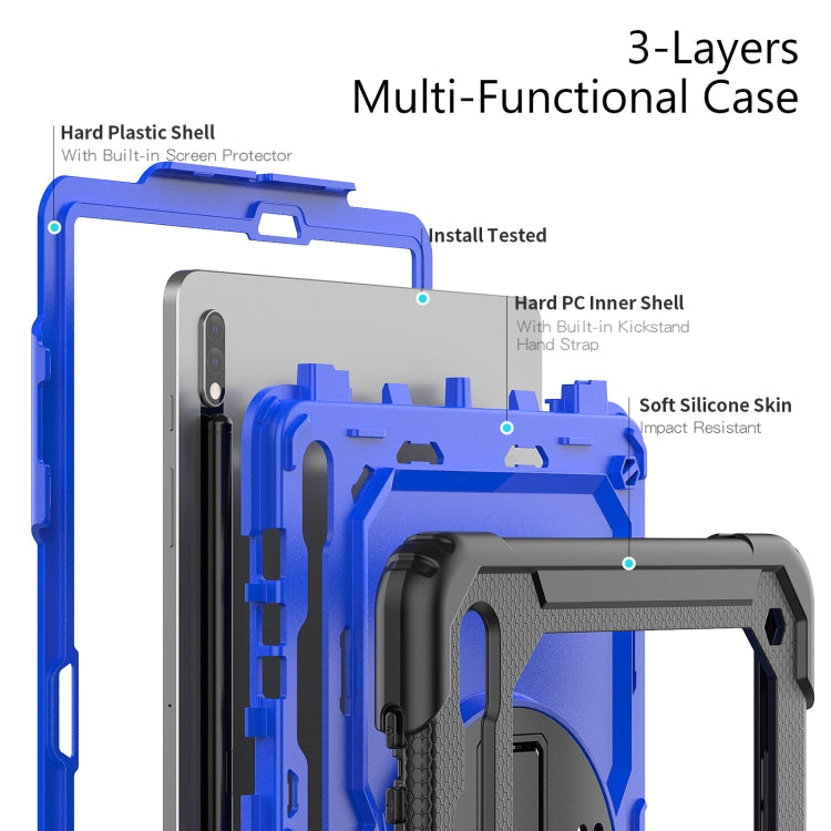 For Samsung Galaxy Tab S8+ 12.4 inch SM-X800 Silicone + PC Tablet Case