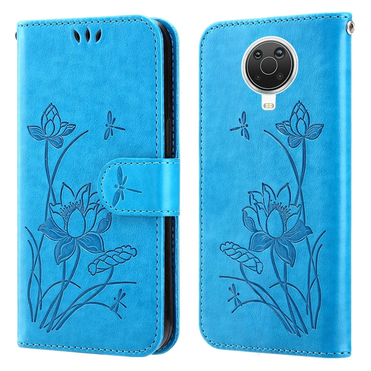 For Nokia G20 / G10 / 6.3 Lotus Embossed Leather Phone Case