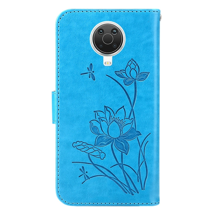 For Nokia G20 / G10 / 6.3 Lotus Embossed Leather Phone Case
