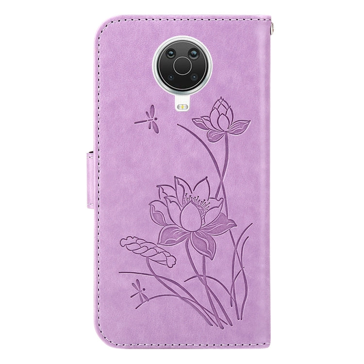 For Nokia G20 / G10 / 6.3 Lotus Embossed Leather Phone Case