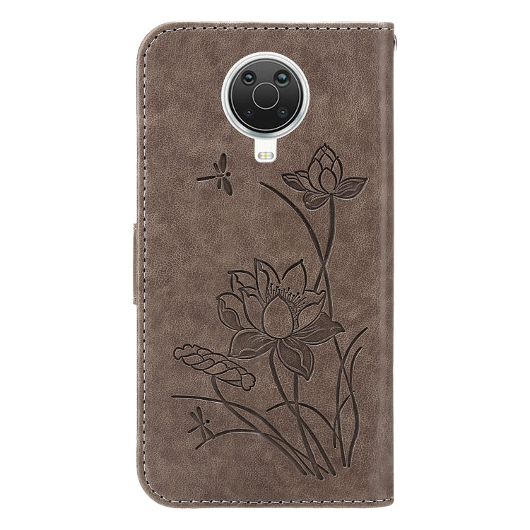 For Nokia G20 / G10 / 6.3 Lotus Embossed Leather Phone Case