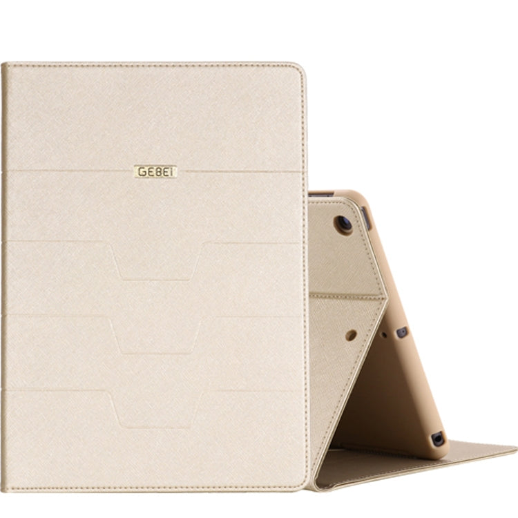 For iPad 9.7 inch (2017) GEBEI PU+TPU Horizontal Flip Leather Case with Holder & Card Slots