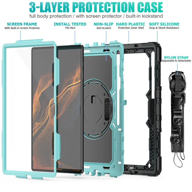 For Samsung Galaxy Tab S8 Ultra 14.6 inch SM-X900 Silicone + PC Tablet Case