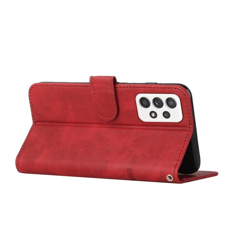 For Samsung Galaxy A23 Stitching Calf Texture Buckle Leather Phone Case
