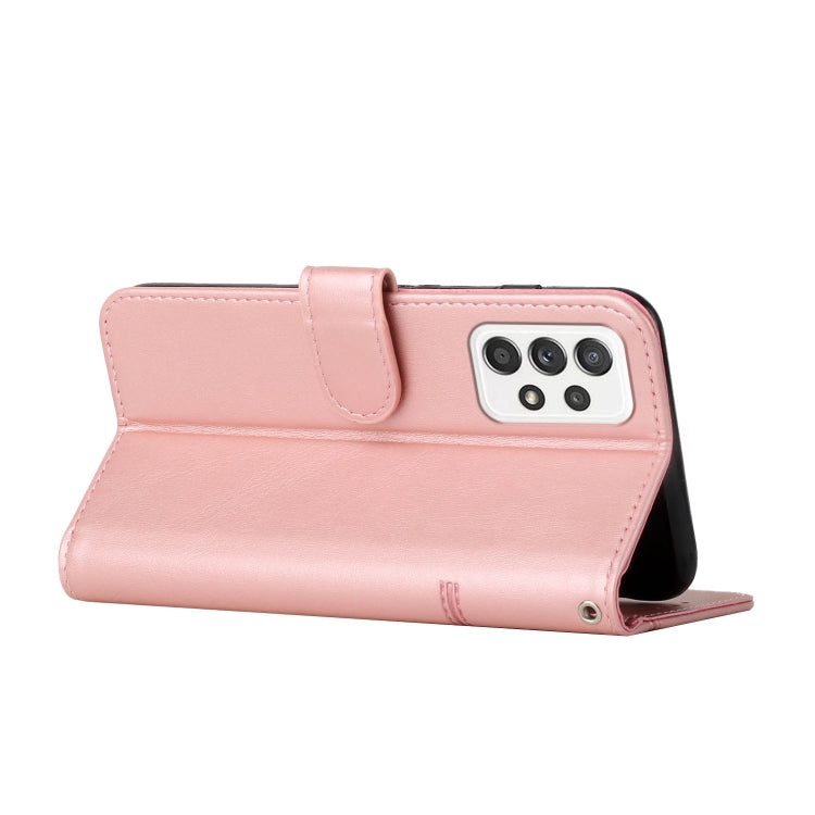 For Samsung Galaxy A23 Stitching Calf Texture Buckle Leather Phone Case
