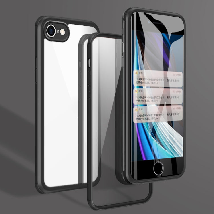 For iPhone SE 2022 / SE 2020 / 8 / 7 Double-sided Glass TPU Phone Case