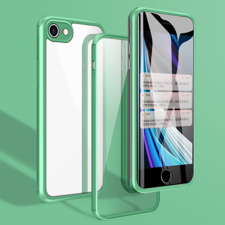 For iPhone SE 2022 / SE 2020 / 8 / 7 Double-sided Glass TPU Phone Case