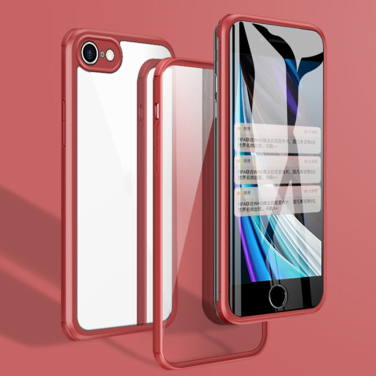 For iPhone SE 2022 / SE 2020 / 8 / 7 Double-sided Glass TPU Phone Case