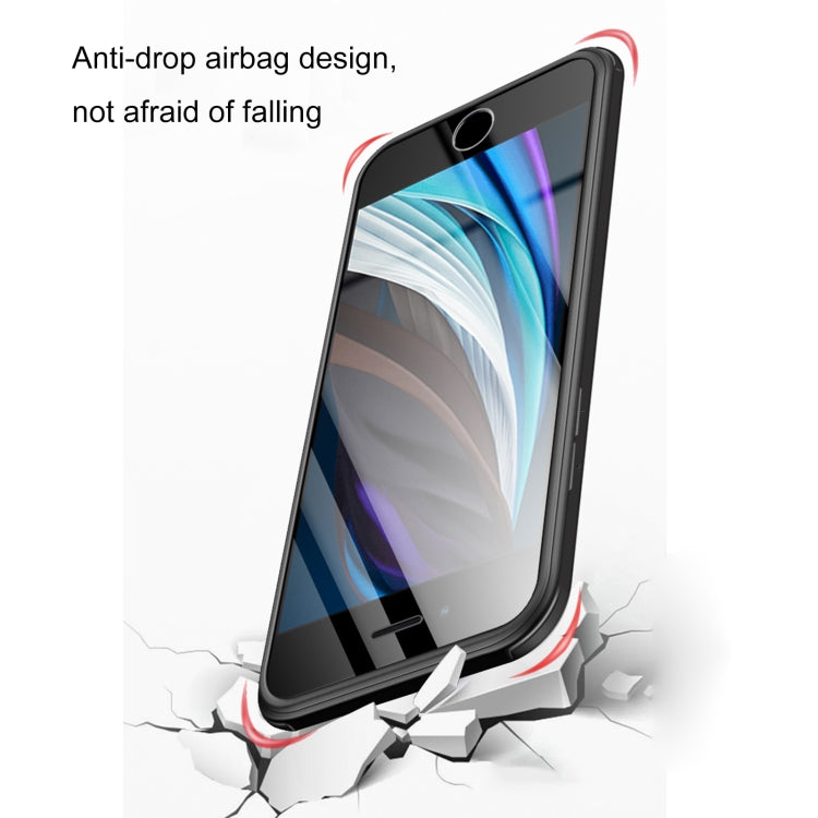For iPhone SE 2022 / SE 2020 / 8 / 7 Double-sided Glass TPU Phone Case