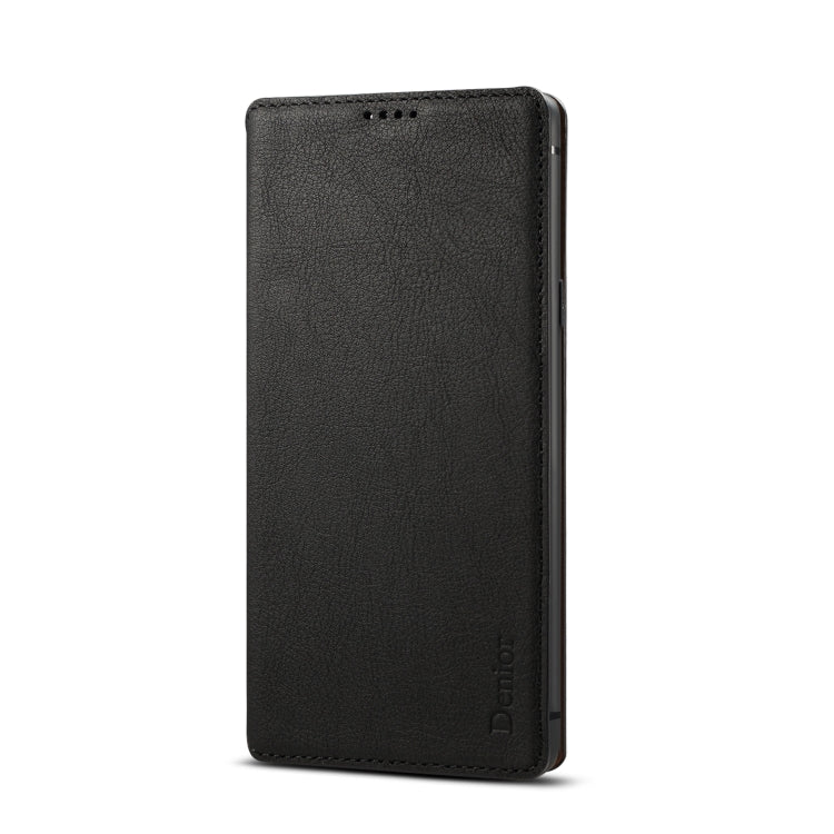 For Galaxy Note9 Denior V4 Luxury Car Cowhide Horizontal Flip Leather Case with Holder & Card Slots & Wallet