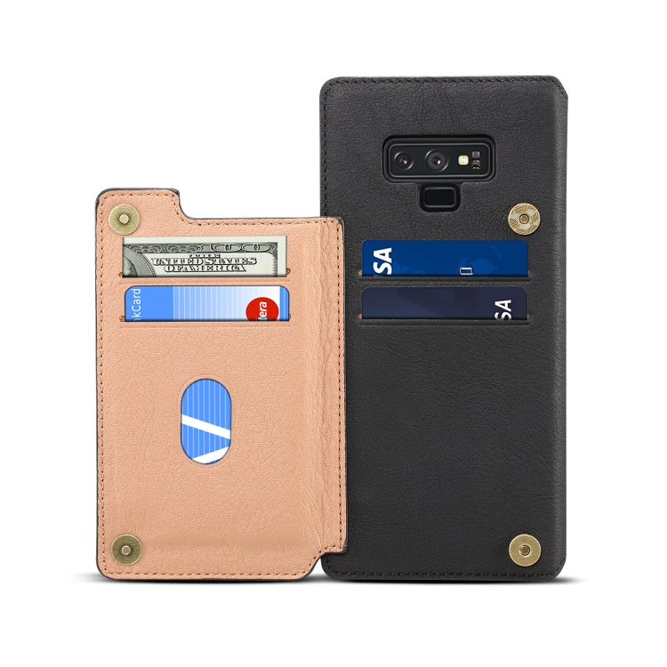 For Galaxy Note9 Denior V4 Luxury Car Cowhide Horizontal Flip Leather Case with Holder & Card Slots & Wallet