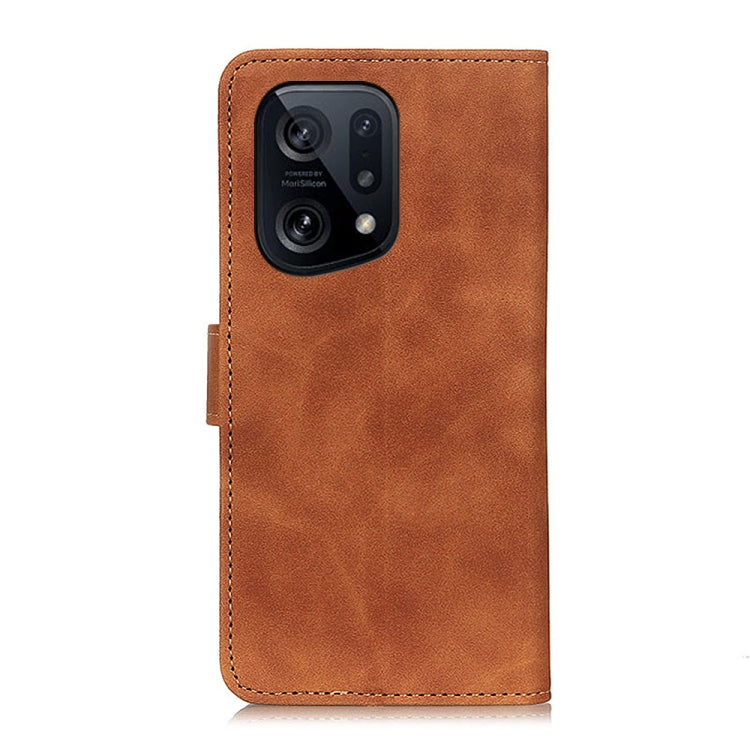 For OPPO Find X5 KHAZNEH Retro Texture Leather Phone Case