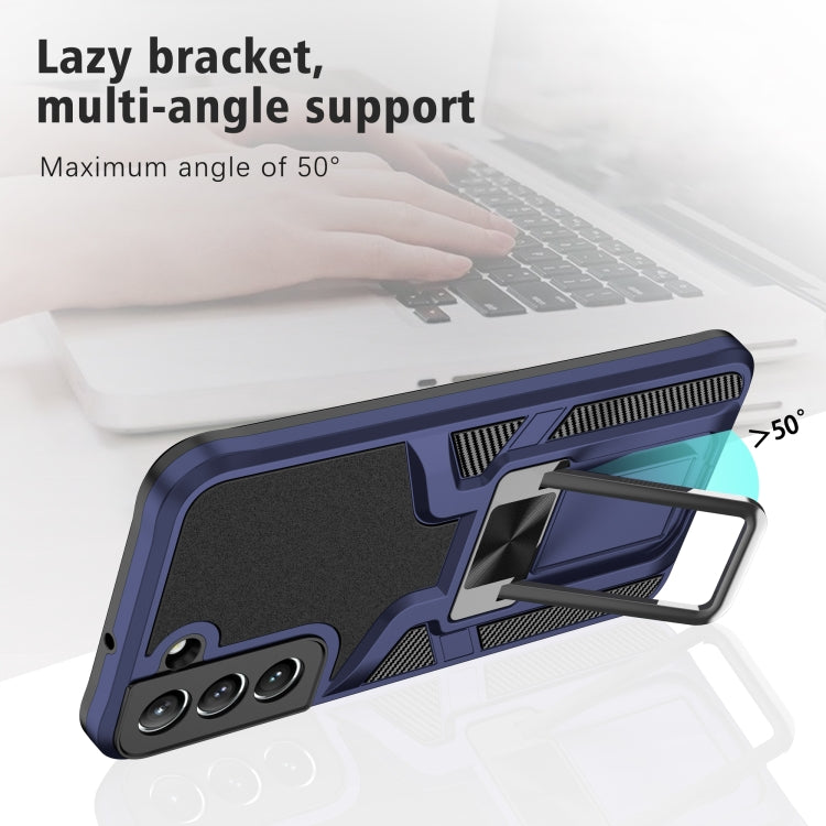 For Samsung Galaxy S22 5G Armor 2 in 1 PC + TPU Magnetic Phone Case