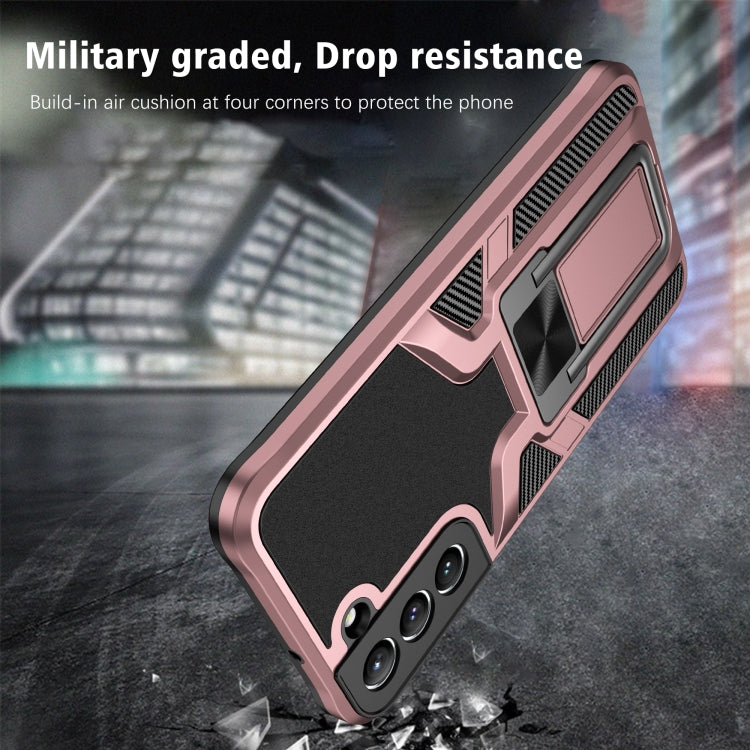For Samsung Galaxy S22 5G Armor 2 in 1 PC + TPU Magnetic Phone Case